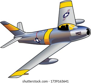 F-86 Sabre Korean War Era American Fighter Jet