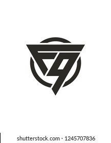 F9 9F Triangle Circle Logo Vector Design