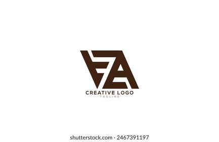 FA Abstract initial monogram letter alphabet logo design