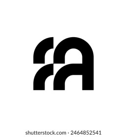 fa abstract minimalist modern logo