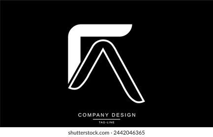 FA, AF Abstract Letters Logo Monogram Design Icon Font