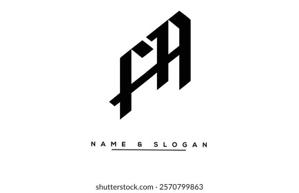 FA, AF Abstract Letters Logo Monogram