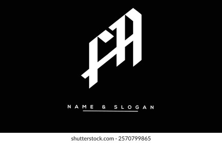 FA, AF Abstract Letters Logo Monogram