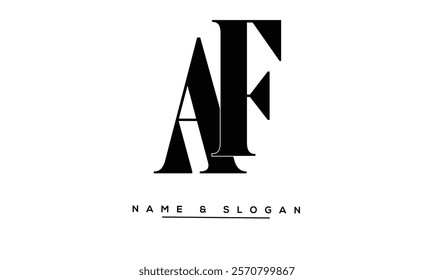 FA, AF Abstract Letters Logo Monogram