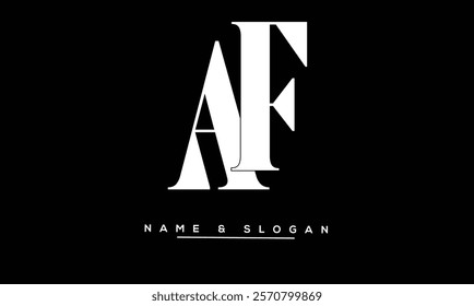 FA, AF Abstract Letters Logo Monogram