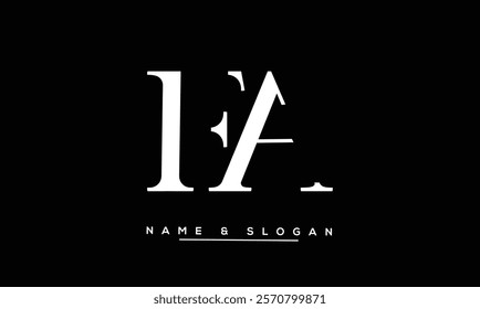 FA, AF Abstract Letters Logo Monogram