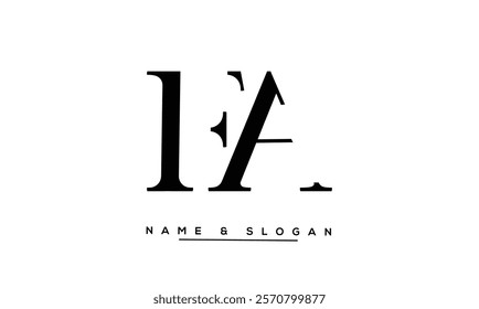 FA, AF Abstract Letters Logo Monogram