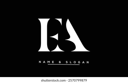 FA, AF Abstract Letters Logo Monogram