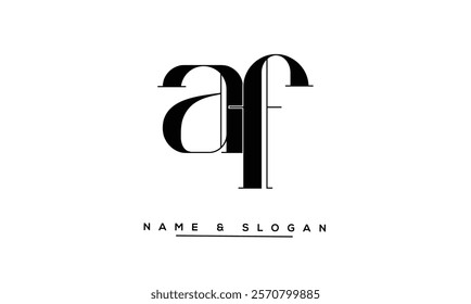 FA, AF Abstract Letters Logo Monogram