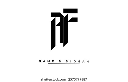 FA, AF Abstract Letters Logo Monogram