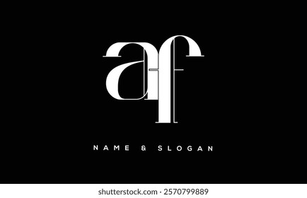 FA, AF Abstract Letters Logo Monogram