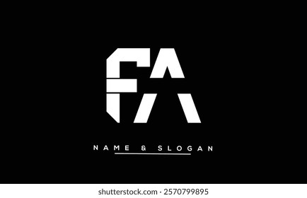 FA, AF Abstract Letters Logo Monogram