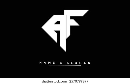 FA, AF Abstract Letters Logo Monogram