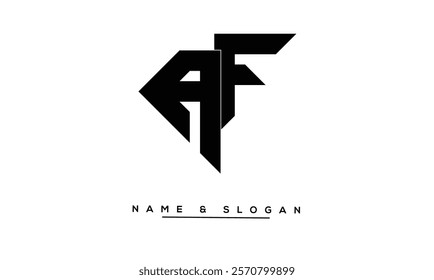 FA, AF Abstract Letters Logo Monogram