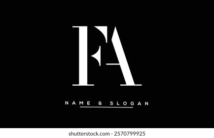 FA, AF Abstract Letters Logo Monogram