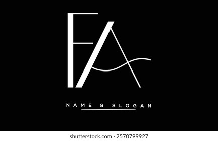 FA, AF Abstract Letters Logo Monogram