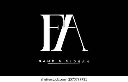 FA, AF Abstract Letters Logo Monogram