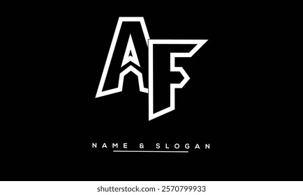 FA, AF Abstract Letters Logo Monogram