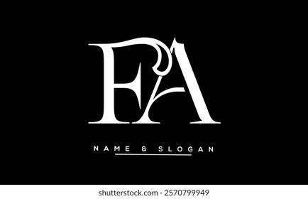 FA, AF Abstract Letters Logo Monogram