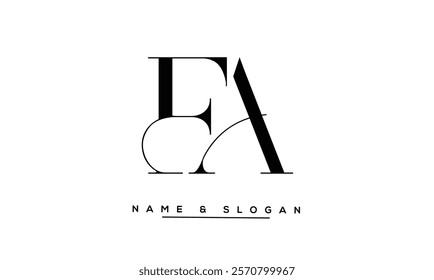 FA, AF Abstract Letters Logo Monogram