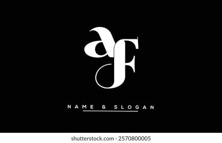 FA, AF Abstract Letters Logo Monogram