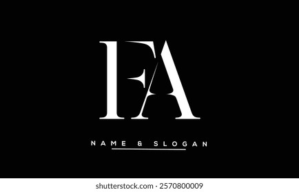 FA, AF Abstract Letters Logo Monogram