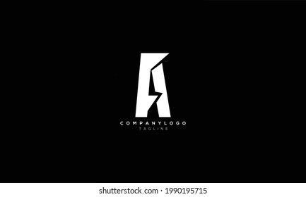 FA AF F AND A Abstract initial monogram letter alphabet logo design