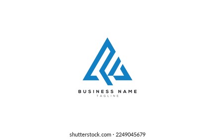 FA, AF, FR, RF, Abstract Anfangsbuchstaben Logo-Design