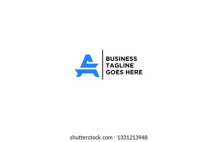 FA or AF initial Icon Logo vector