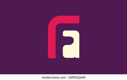 FA or AF letter mark logo