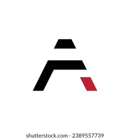 FA or AF monogram letter logo design