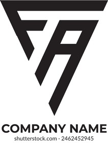 FA alphabet logo for company