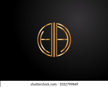 FA circle shape gold color design