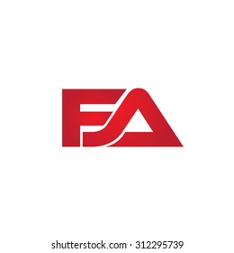 FA company linked letter logo