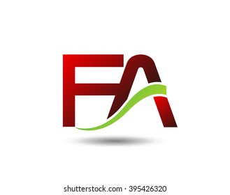 FA company linked letter logo
