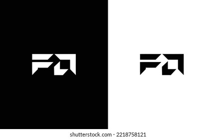 Concepto de logotipo de carta de marca creativa de AF