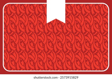 FA Cup English football oldest tournament vector rectangular red ribbons background with white ribbon and round corner frame.