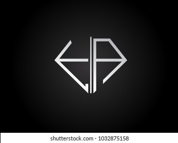 FA diamond shape silver color design