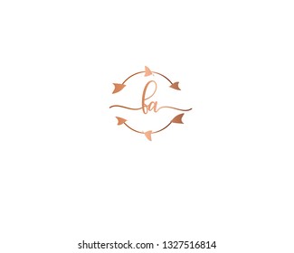 FA handwriting initial  logo vector
