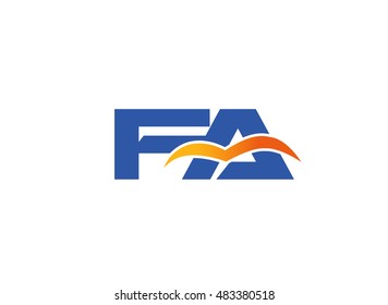 FA initial company logo
