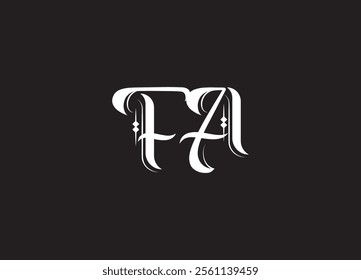 FA initial letter logo design and minimalist logo