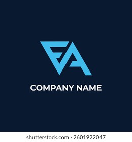 FA initial logo design, F+A logo