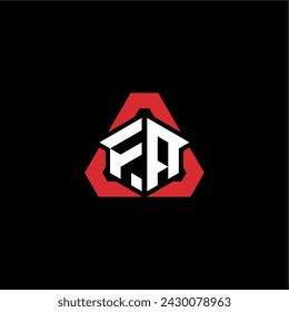 FA Initial Logo Modernes und futuristisches Konzept für eSport oder Gaming Logo