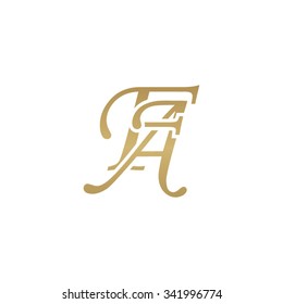 FA Initial Monogram Logo