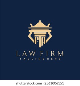 FA initial monogram logo for lawfirm vector design