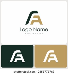  FA initials logo vector. logo templates
