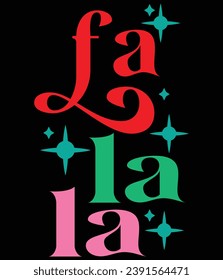 "Fa la la" EPS vector file.