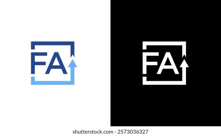 fa latter vector logo abstrack vector icon template element