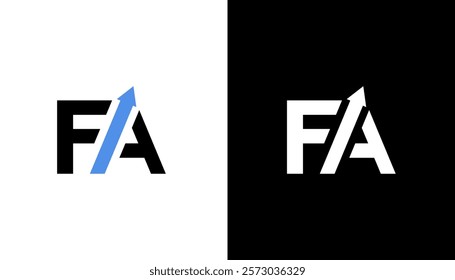 fa latter vector logo abstrack vector icon template element