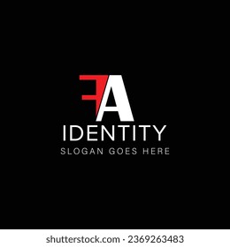 FA letter Logo kreatives Design mit Vektorgrafik FA einfaches und modernes Logo